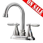 012344342494 Vesla Home Modern Stainless Steel Two Handle Bathroom