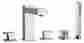 1111678 12109 Jewel Faucets Two Lever Handle Roman Tub Faucet And Hand Shower Id