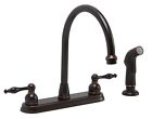 119263 Premier Wellington Kitchen Faucet Two Handle Side Spray 076335145488