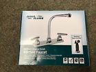 1558050 Aqua Plumb Polished Chrome Kitchen Faucet New Open 730007001525