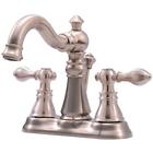 15710064 Ultra Faucets Centerset Faucet With Drain In Brushed Nickel