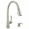 19835z-spsd-dst Delta Auburn Spotshield Kitchen Faucet With Soap Dispenser 195205009924