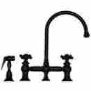 Whkbcr3-9101-mabrz 2-handle Whitehaus Collection Vintage Iii Side Sprayer Kitchen Faucet In Mahogany Bronze 848130013534