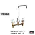 201-aha8-1000xkcp Chicago Faucets Handle Sink Faucet In Chrome Commercial 611943493332