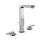 20182000 Grohe 20 182 Starlight Chrome Veris Widespread Bathroom Faucet With Silkmove