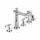 2256-rb-dst Delta Victorian Double Handle Deck Mounted Kitchen Faucet With Spray