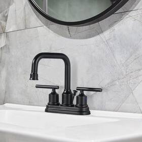 2321400rb-os 784956646153 Wowow 4 Inch Centerset Double Handle Bathroom Faucet Oil Rubbed Bronze
