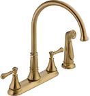 2497lf-cz Delta Cassidy Standard Kitchen Faucet With Side Sprayer 0034449685337