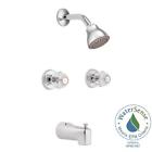 1-spray 2982ep Moen Chateau Tub And Shower Faucet In Chrome 026508270790