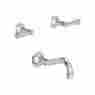 3-2475 26 Newport Brass Jacobean Polished Chrome Wall Mount Roman Tub Faucet Tri 760724188179