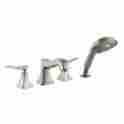31314821 Hansgrohe Metris C Two Handle Deck Mounted Roman Tub Faucet With Hand Shower