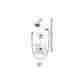 3606-h321-v-stn Symmons New Double Handle Tub Shower Faucet Duro Series 671256383379