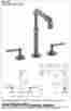 38-7-ev4 Watermark Elan Vital 3 Hole Deck Mount Telescopic Kitchen Faucet Pn