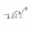 A2014lm-pn 4-hole Rohl Deck Mount Bath Mixer Faucet C-spout Handshower Polished Nickel