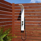 400732 Signature Hardware Carrollton Two Jet Outdoor Shower Panel With Hand
