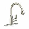 4175.300.075 American Standard Colony Pullout Kitchen Faucet Stainless Steel 012611464188