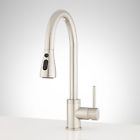 430332 Signature Hardware Bowen Single Hole Pull Down Kitchen Faucet Brushed