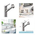 43179244824 Wasserrhythm Modern Brushed Nickel Single Handle Pull Out 764560116792