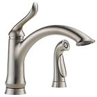 4453-ar-dst Delta Faucet Linden Single Handle Kitchen With Side 034449699747
