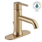 559lf-czmpu Delta Trinsic Faucet With Metal Drain Assembly In Champagne Bronze
