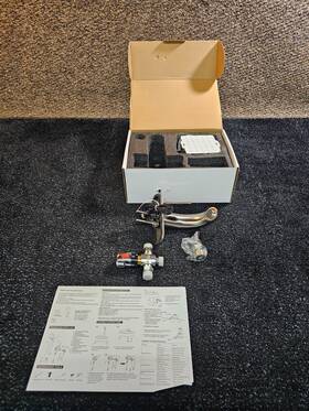 222011 5seconds Touch Free Bathroom Faucet With Temp Control - Brushed Nickel