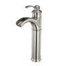6137h-n Bwe Waterfall Bathroom Vessel Sink Faucet Brushed Nickel 696604459216