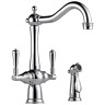 62136lf-pc Brizo Tresa Kitchen Faucet Double Handle With Side 034449599962