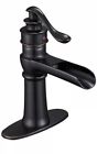 6235-orb-fba Bathfinesse Bathroom Sink Faucet Commercial Waterfall Oil Rubbed 797646533121