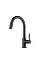 63020lf-bl Brizo Solna Matte Black Single Handle Pull Down Kitchen Faucet