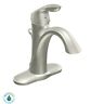 6400bn Moen Single Handle Hole Bathroom Faucet Nickel 026508195376