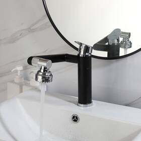 98295wk 6406 Kitchen Sink Faucet Swivel Spout Deck Mounted Single Handle&hole Basin Brass Tap