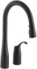 647-bl Kohler Simplice Kitchen Sink Faucet Matte Black 650531828910