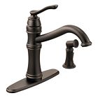7245orb Moen Belfield High Arc Kitchen Faucet With Side 026508259917