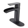 78171 Delica Ltd Waterfall Bathroom Faucet Brass Sink Matte Black