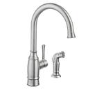 87506srs Moen Noell Standard Kitchen Faucet Side Sprayer Spot Resist Stainless