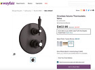 87tu691 Latoscana Bronze Shower Valve