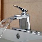 8841610011 Votamuta Chrome Waterfall Bathroom Basin Sink Vanity Faucet 713741857221