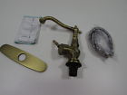 9004 Bakala Easy Installation Antique Brass Kitchen Faucet 614631183492