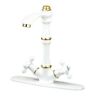 99875 The Renovators Supply Kitchen Faucet Vintage White Cross 096962409128
