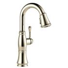 9997-pn-dst Delta Cassidy Bar Faucet With Sprayer In Polished 0034449821025