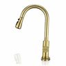 A1001-02-01bg Aonecer Brushed Kitchen Faucet With Pull Down Sprayer Single Handle