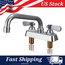 4sd-6 Aaa Faucet Brass Commercial Grade 4 Inch Center Deck-mounted Featuring A 6 Swivel Spout