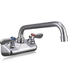 4sw-10 Aaa Faucet Commercial Wall-mounted Brass 4-inch Center 10 Inch Swivel Spout