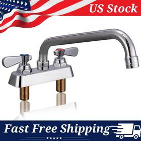 Pvf-4sd-10 Aaa Faucet Commercial Brass 4 Inch Center Deck-mounted With 10 Swivel Spout