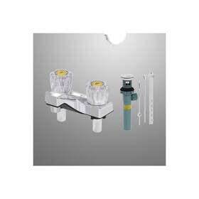 4224p-cp Ace Trading - Worldwide 2 Home Plus Bathroom Faucet Centerset 4in Chrome