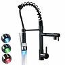 Adfb180 Rozin Led Spring Swivel Spout Kitchen Sink Faucet 710185492360