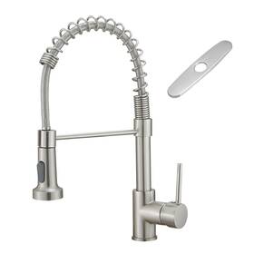 Am-3034n Aimadi Kitchen Faucets With Deck Plate Contemporary Single Handle Stainless Steel B