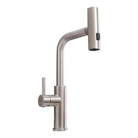 Am1371-33n Aimadi Waterfall Kitchen Faucet With Pull Down Sprayer Modern Single Handle Hole