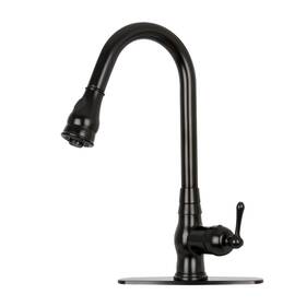 96418-mb Akicon One-handle Pull-down Kitchen Faucet Single Level Solid Brass Sink Fau