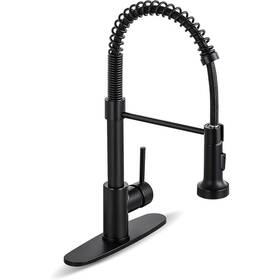 Aklfgn 743693630511 1-handle Pull Down Sprayer Kitchen Faucet Spring Stainless Steel
